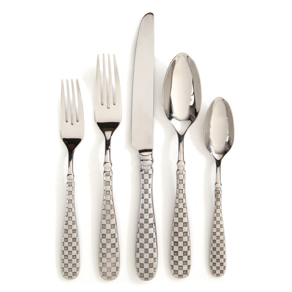 Check Flatware 5-Piece Place Setting | MacKenzie-Childs