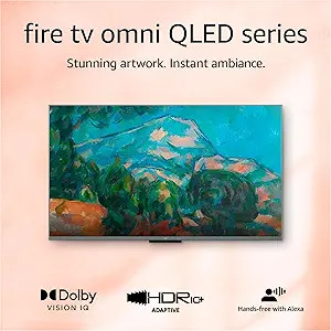 Amazon Fire TV 43" Omni QLED Series 4K UHD smart TV, Dolby Vision IQ, Fire TV Ambient Experience,... | Amazon (US)