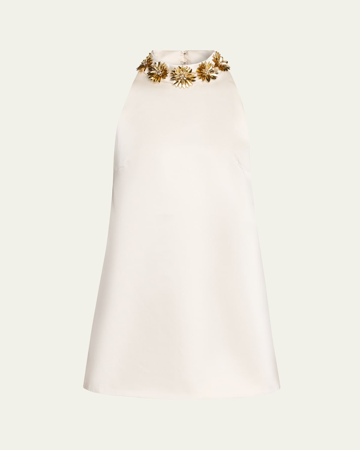 Giacinta Embellished Satin Mini Dress | Bergdorf Goodman