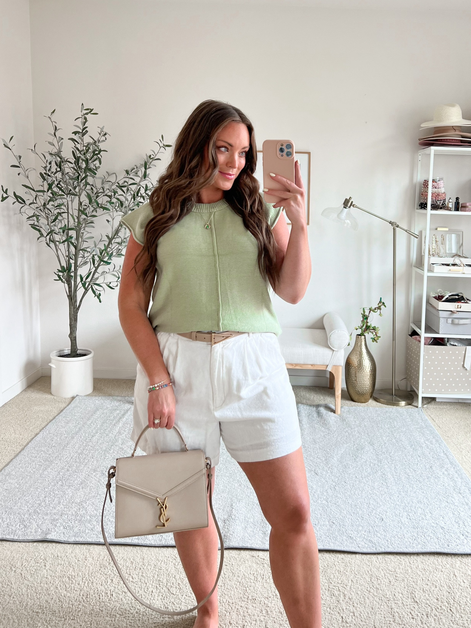 Linen shorts & a sweater knit 

Belt comes in a three pack from Amazon 

#LTKMidsize #LTKSeasonal #LTKFindsUnder50