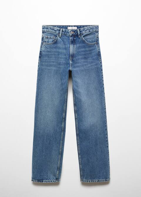 Mid-rise straight jeans -  Women | Mango USA | MANGO (US)
