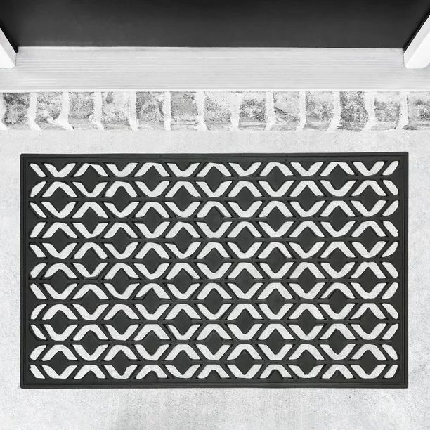 My Texas House Kombolton Black Rubber Doormat, 24" x 36" - Walmart.com | Walmart (US)