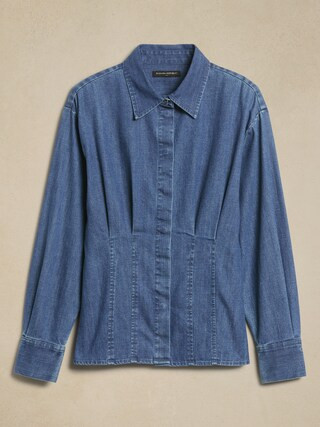 Fitted Denim Shirt | Banana Republic Factory