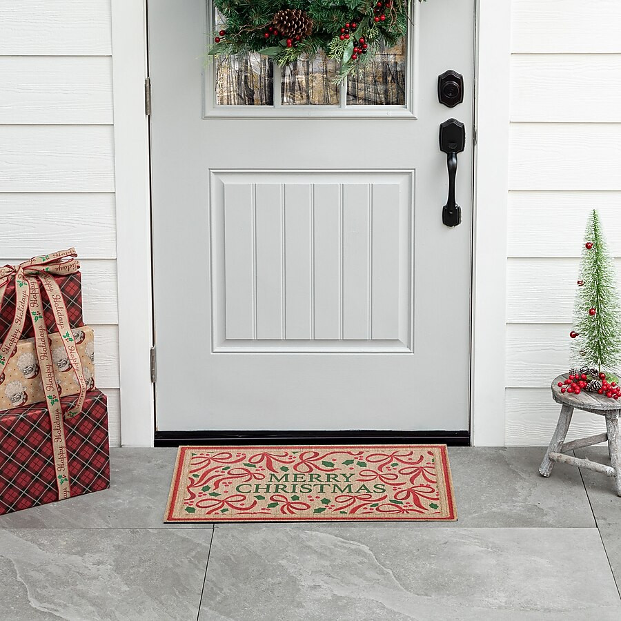 Holiday Living 18-in x 30-in Multiple colors/finishes Non-Slip Grip Outdoor Winter Door Mat 3 -Pa... | Lowe's