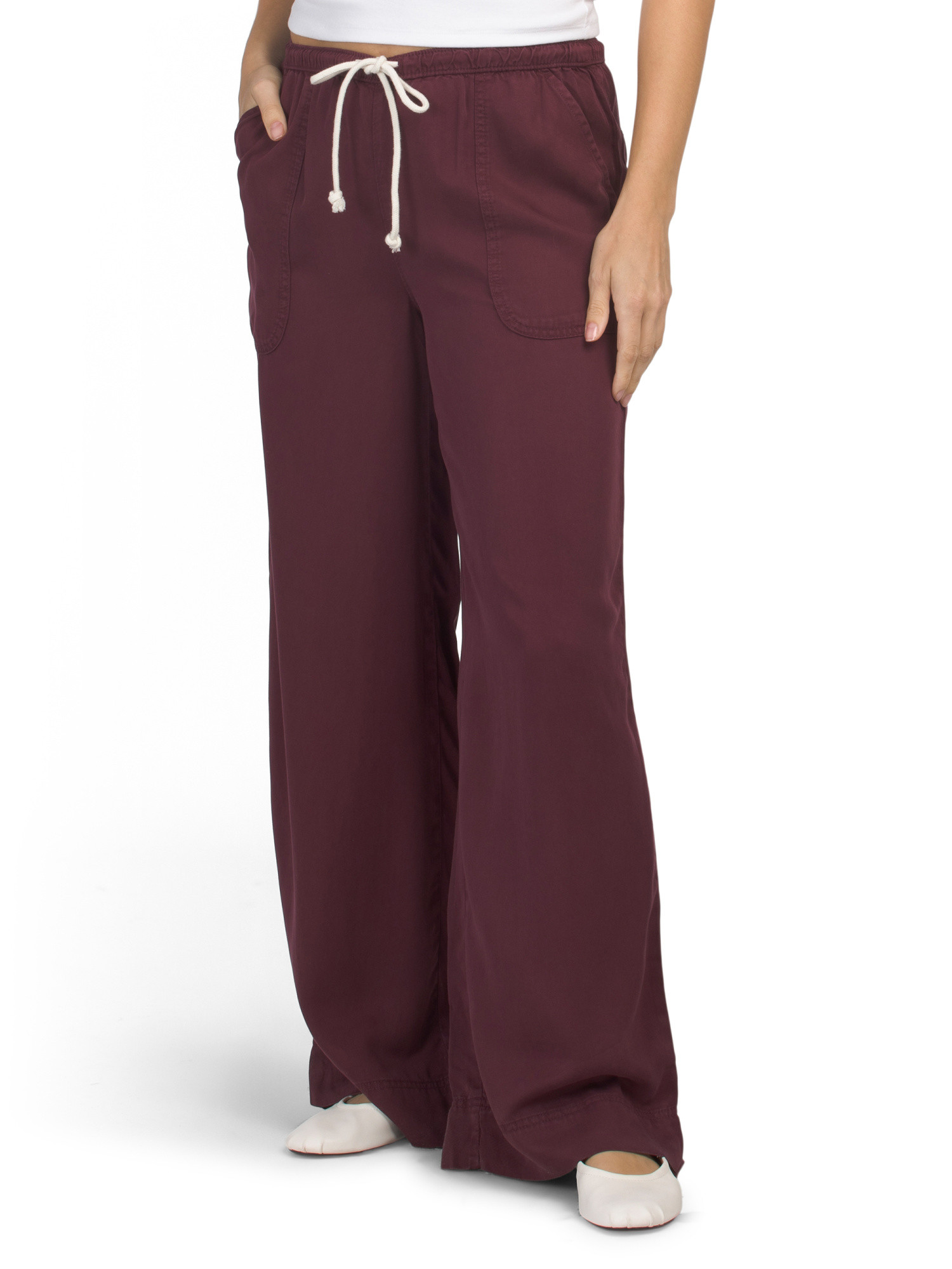 Wide Leg Drawstring Pants With Pork Chop Pockets | Clothing | Marshalls | Marshalls
