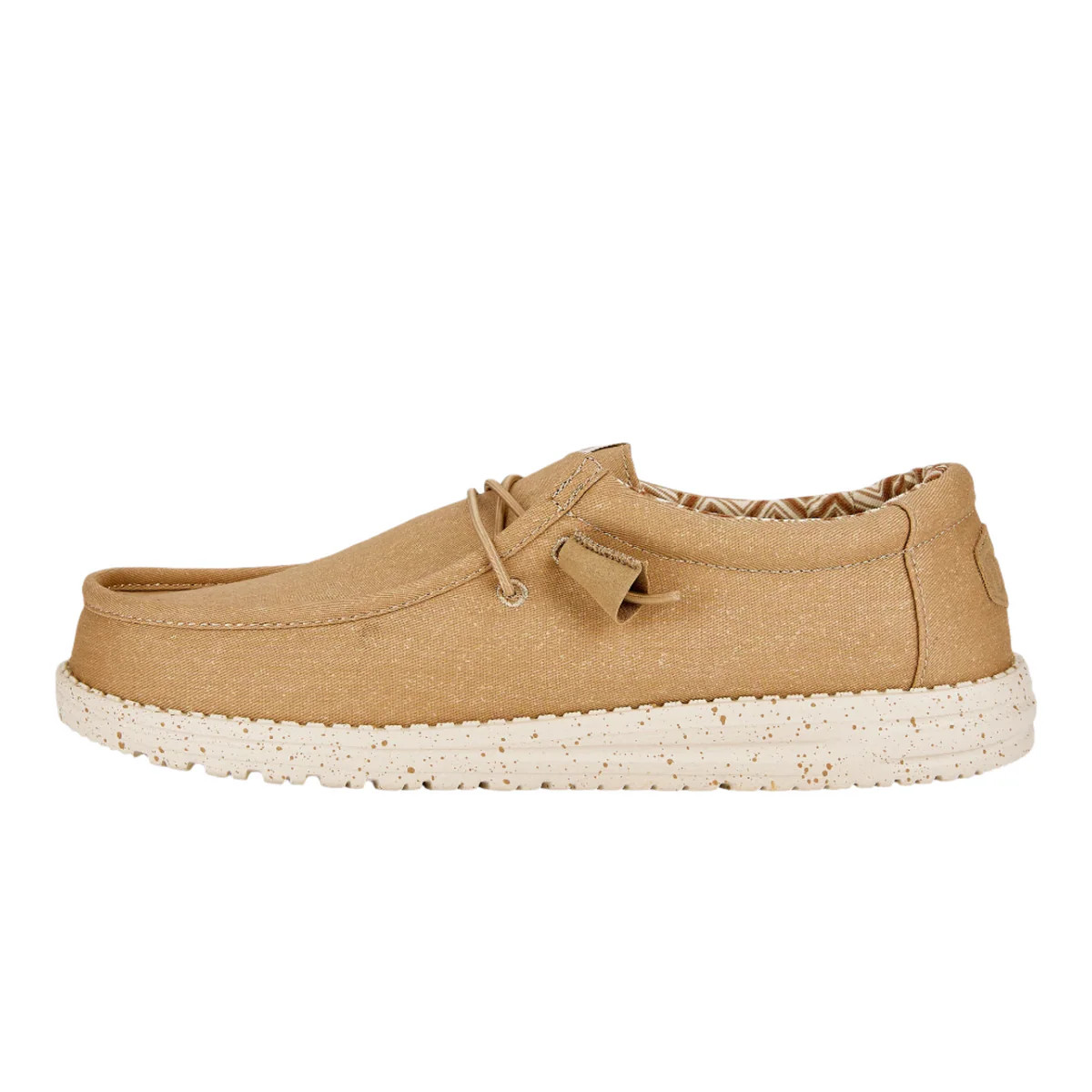 Wally Stretch Canvas Wide - Tan | HEYDUDE