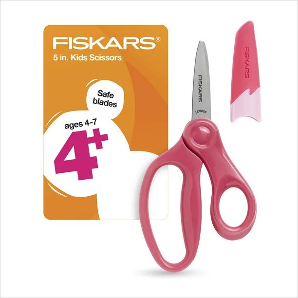Fiskars Pointed-tip Kids Scissors (5 in.) with Sheath &ndash; Pink, School Supplies - Walmart.com | Walmart (US)