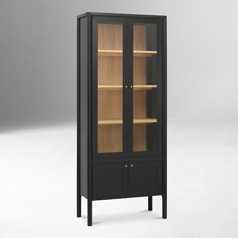 Emman Tall Glass Cabinet (86") | West Elm (US)
