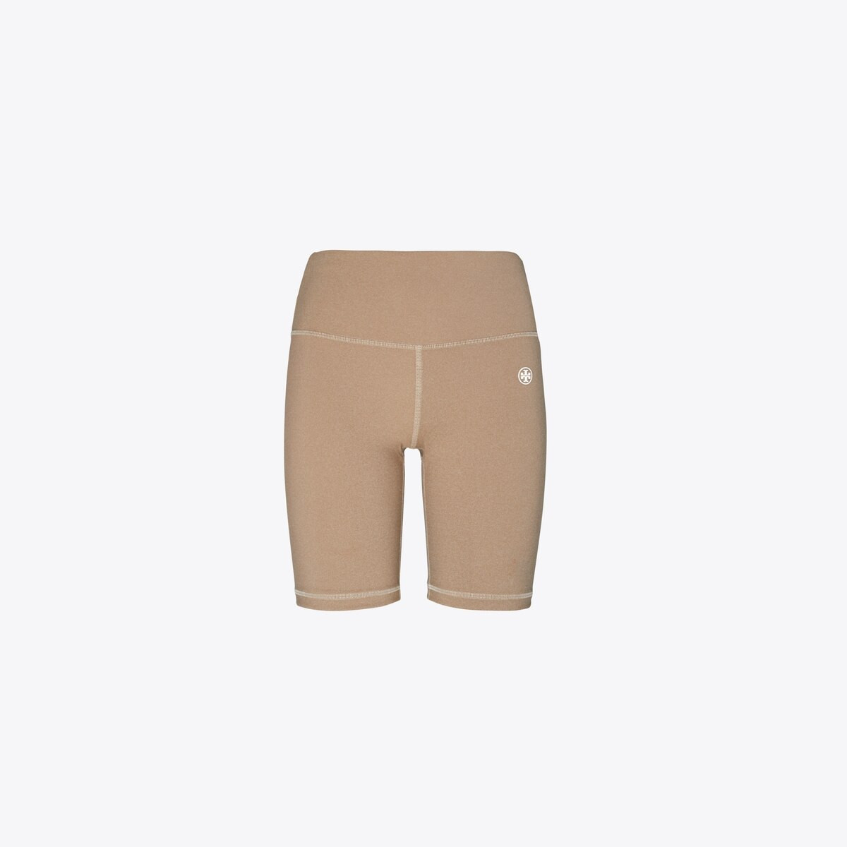 High-Rise Compression Mélange Bike Shorts | Tory Burch (US)
