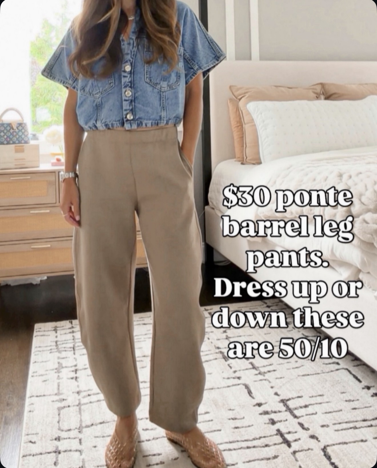These $30 ponte barrel-leg pants are the kind you can dress up or down and wear on repeat. Comfy, flattering, and such a good price. 
💬Comment LINK and I’ll send the details!

#LTKootd #LTKmomlife #LTKOver40