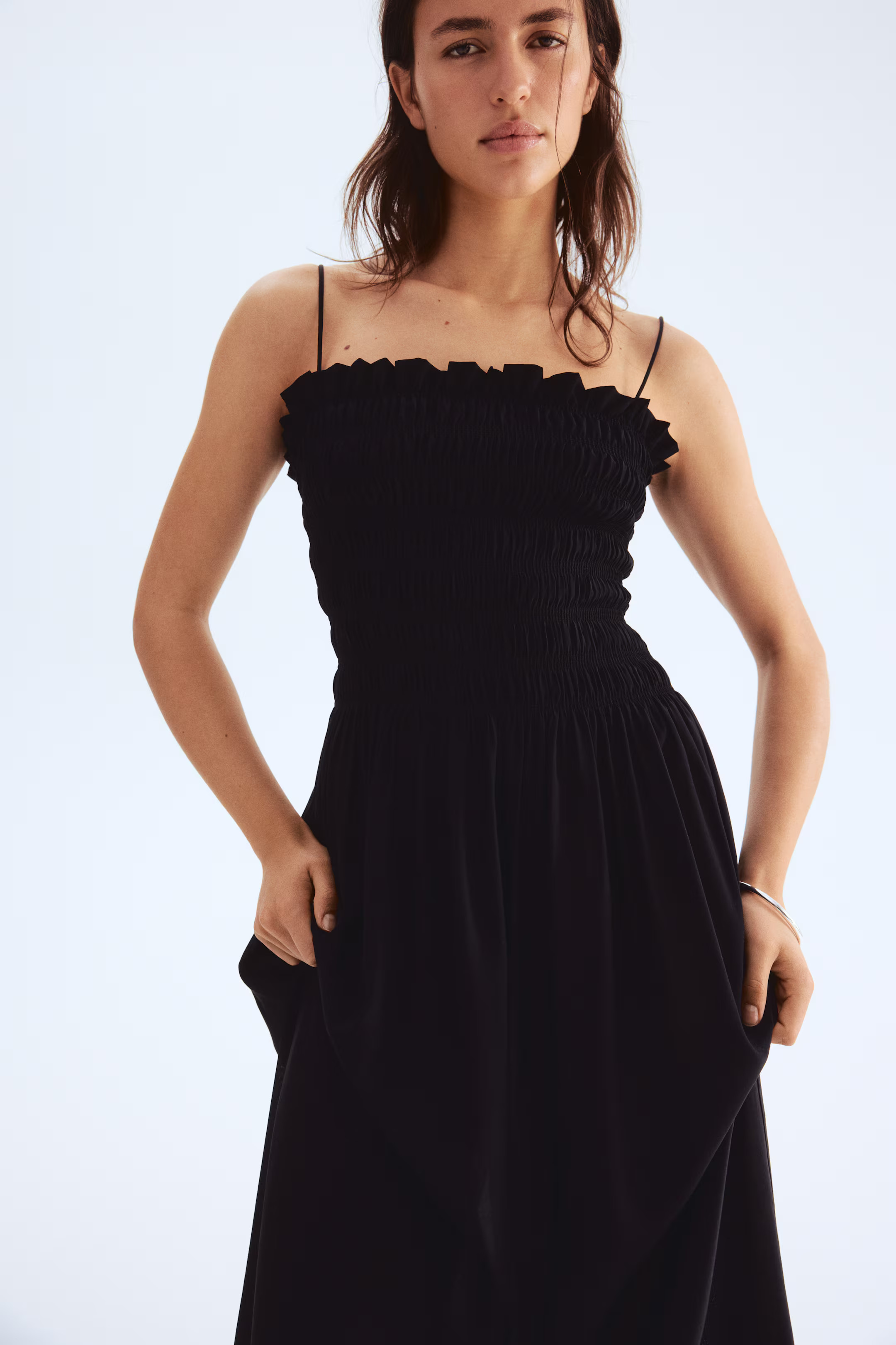 Smocked-bodice strappy dress | H&M (UK, MY, IN, SG, PH, TW, HK)