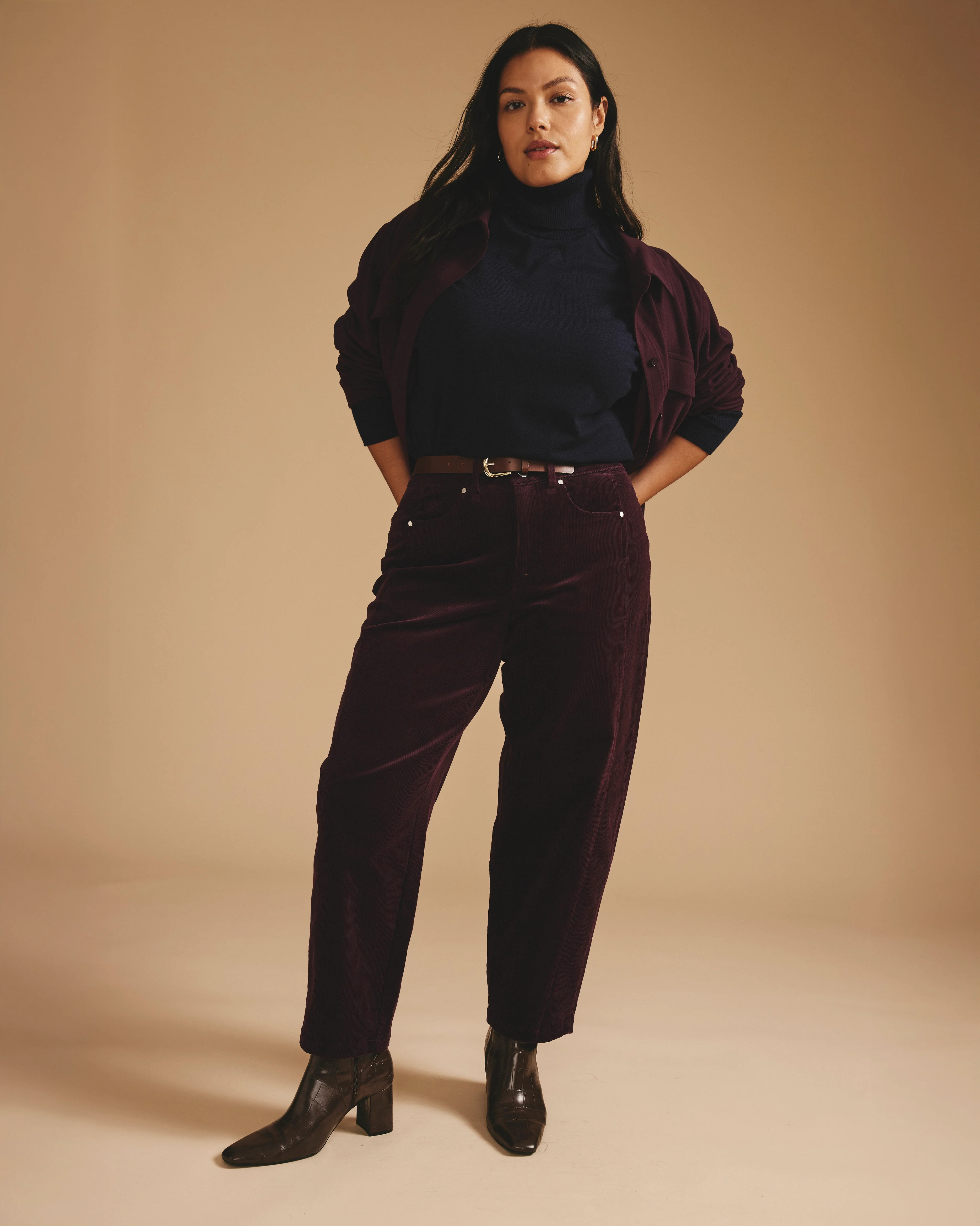 Dakota Twisted Leg Corduroy Pants - Gamay | Universal Standard