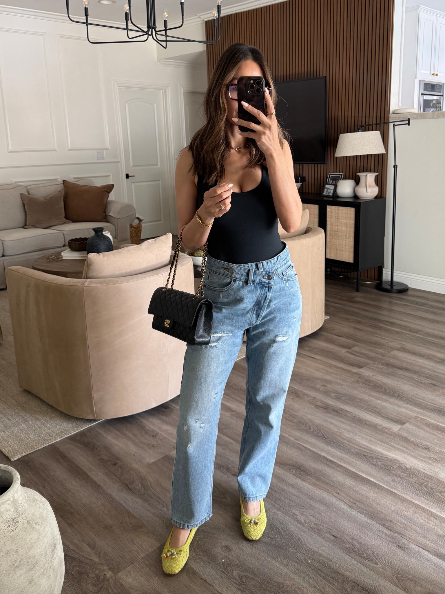 Casual with a pop of color 💚
Wearing size 2 in jeans 

#LTKootd #LTKdayinmylife #LTKgrwm