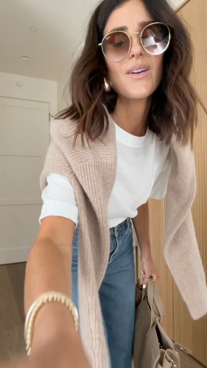 When in doubt… don’t underestimate the power of a good tee and jeans! I’m just shy of 5-7” wearing the size XS tank and these viral jeans run true to size #stylinbyaylin #aylin #closetstaples 

 #LTKgrwm #LTKootd #LTKOver40