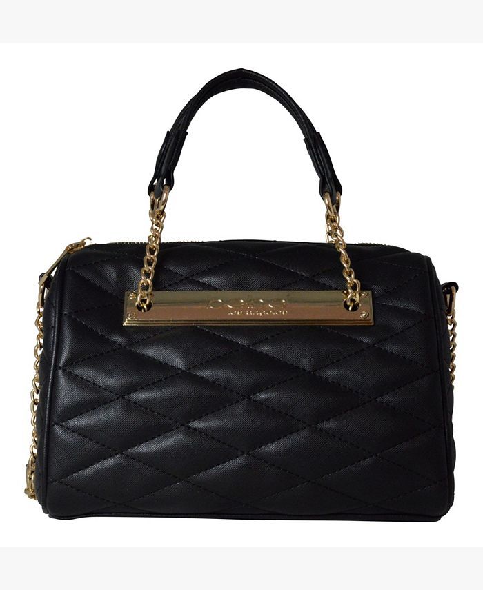 bebe Abigail Barrel Small Satchel & Reviews - Handbags & Accessories - Macy's | Macys (US)