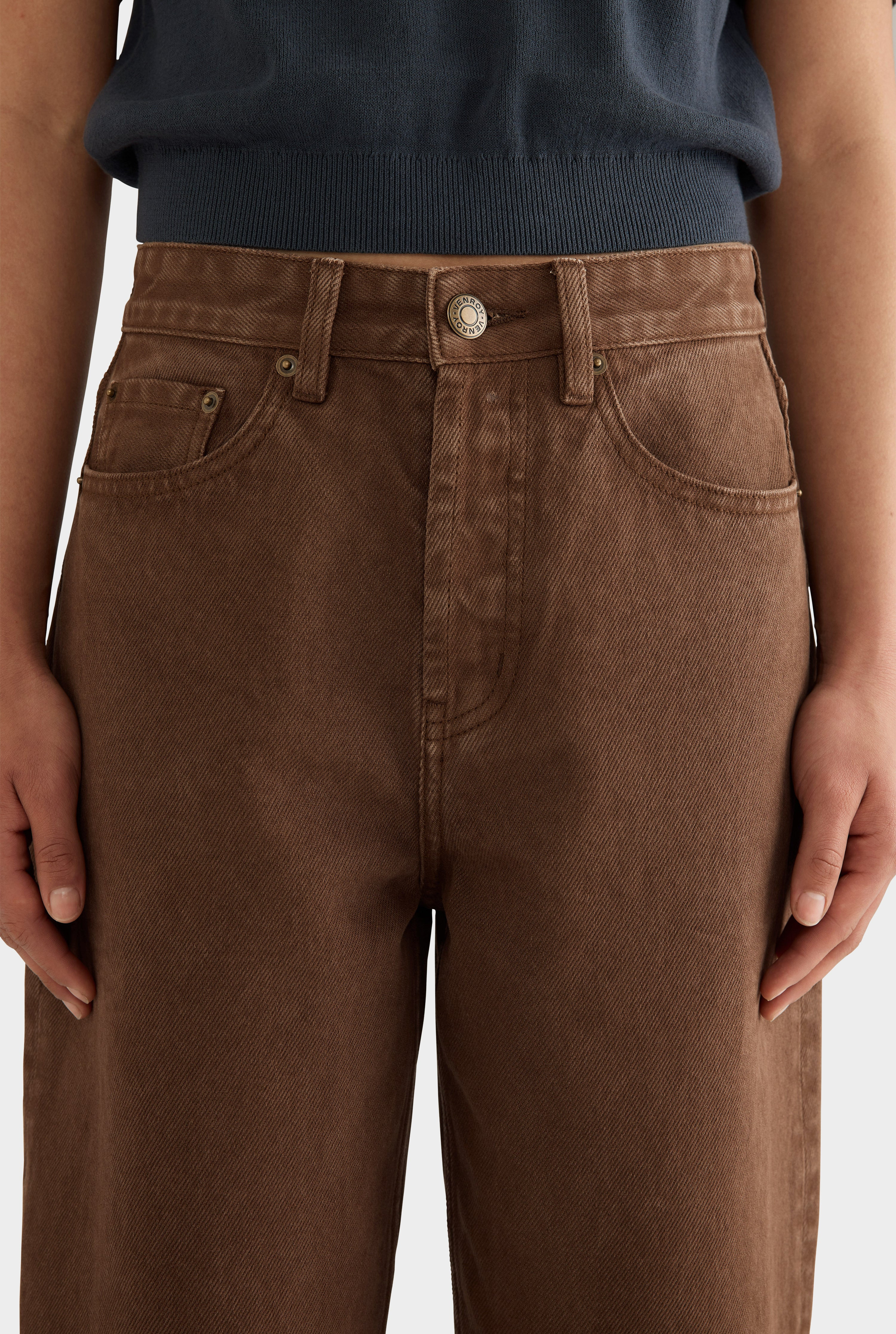 Womens Relaxed Denim Jean Brown | Venroy | Venroy AU