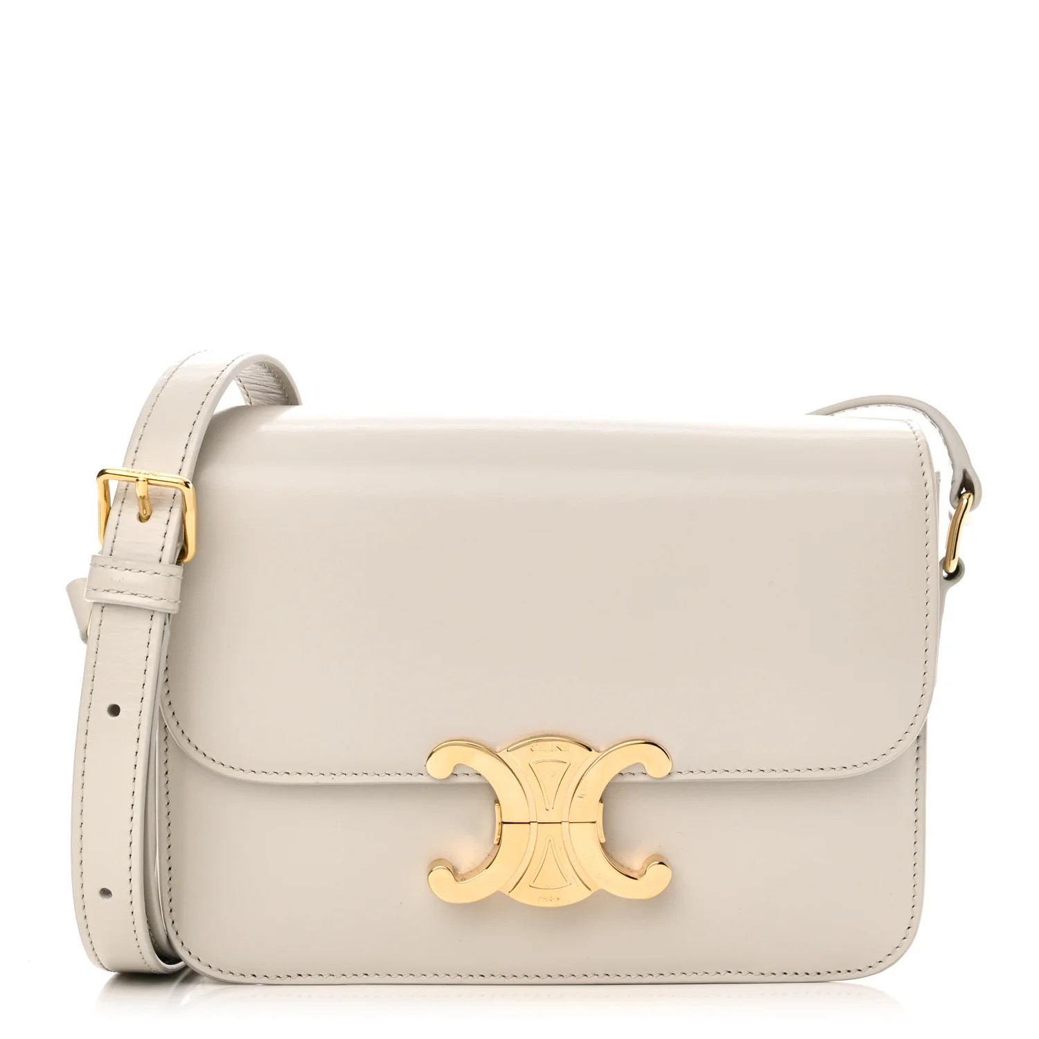Shiny Calfskin Teen Triomphe Chalk | FASHIONPHILE (US)