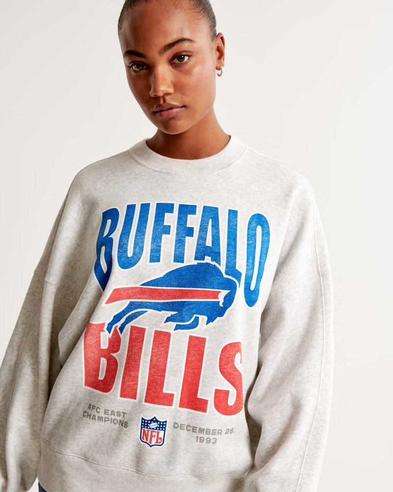 Buffalo Bills Graphic Oversized Sunday Crew | Abercrombie & Fitch (US)