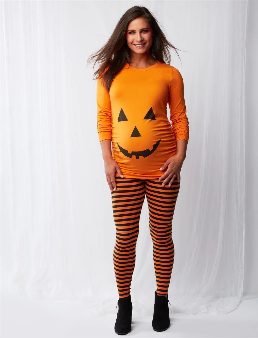 Pumpkin Maternity Halloween Costume | Motherhood Maternity