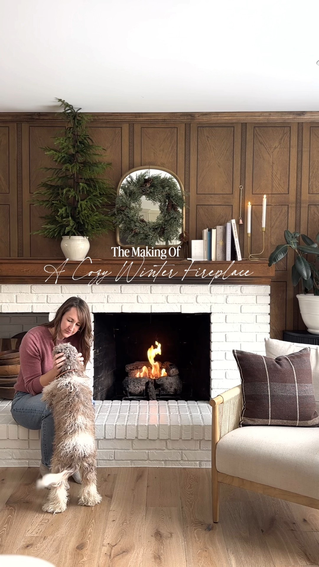 Creating a cozy Christmas with beautiful winter decor for your fireplace mantel  

#LTKFindsUnder100 #LTKHome #LTKHoliday