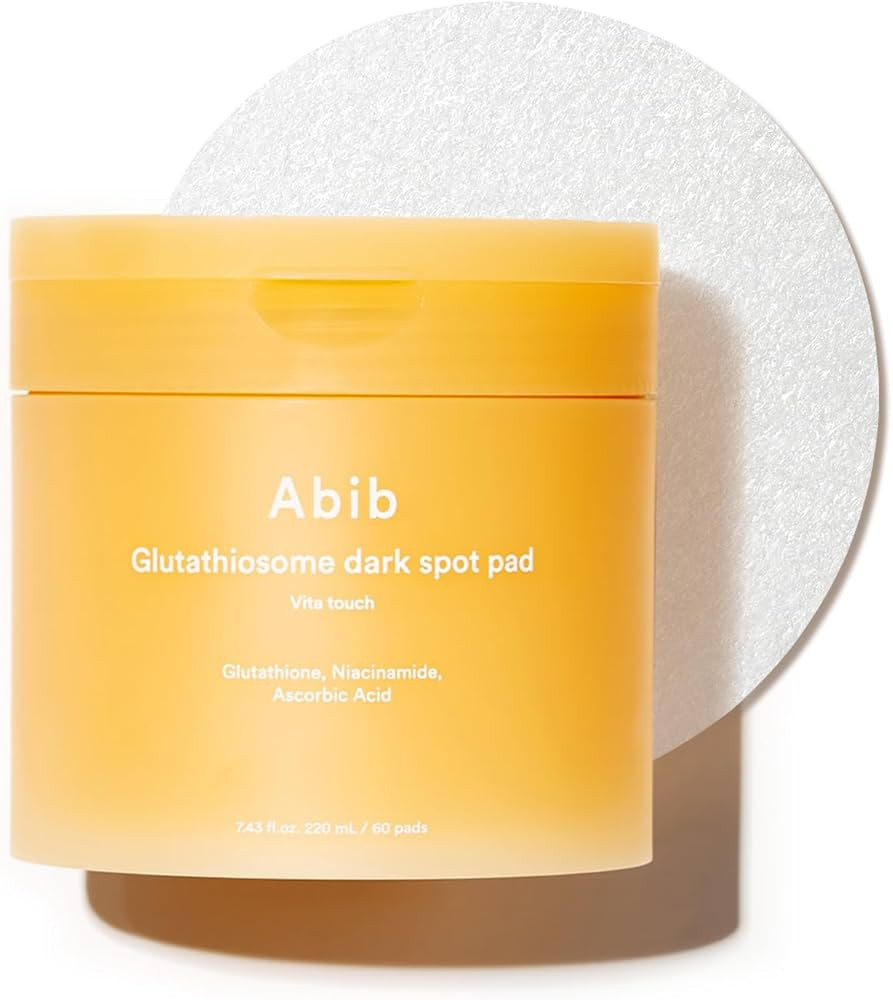 Abib Glutathiosome Dark Spot Pad Vita Touch 60pads 4.90 fl.oz. | Korean Brightening Toner Pads fo... | Amazon (US)