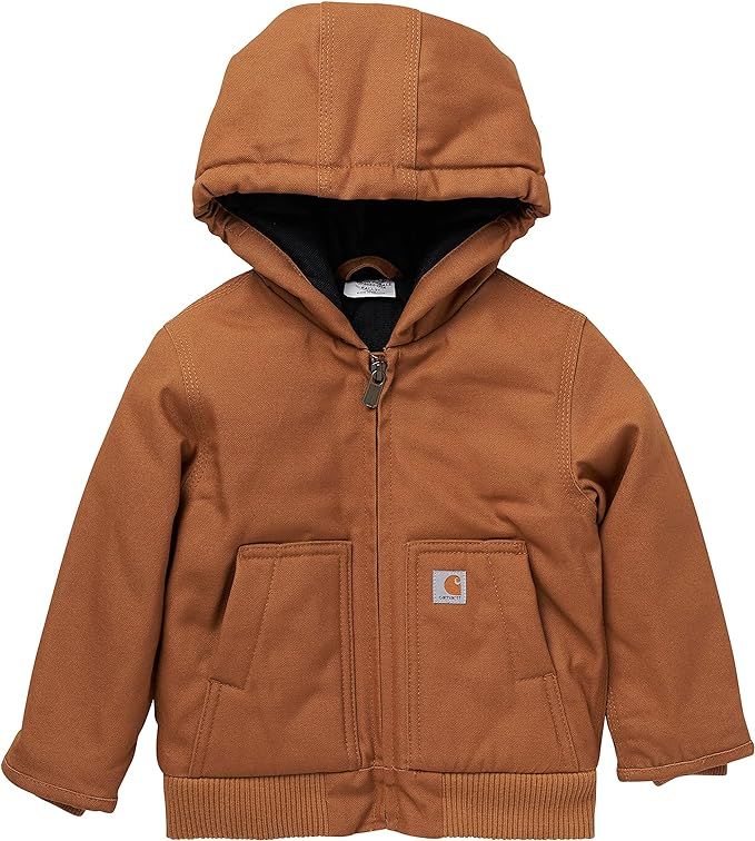 Carhartt Men's Canvas Insulated Hooded Active Jac | Amazon (US)