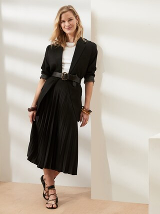 Pleated Midi Skirt | Banana Republic Factory