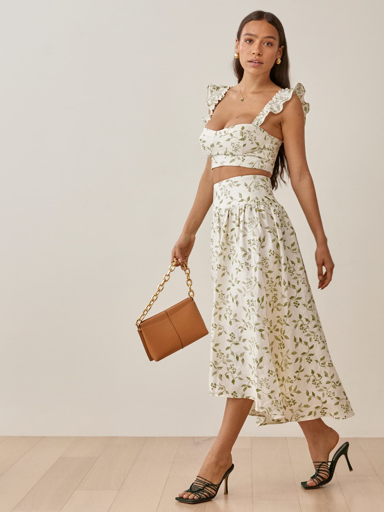 Junie Linen Two Piece | Reformation (Global)