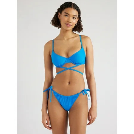 No Boundaries Juniors’ Underwire Wrap Bikini Swim Top Sizes XS-XXL | Walmart (US)