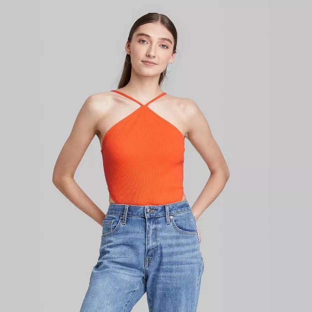 Women's Y-Neck High Cut Bodysuit - Wild Fable™ | Target