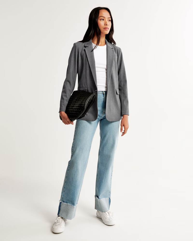 Lightweight Suiting Blazer | Abercrombie & Fitch (US)