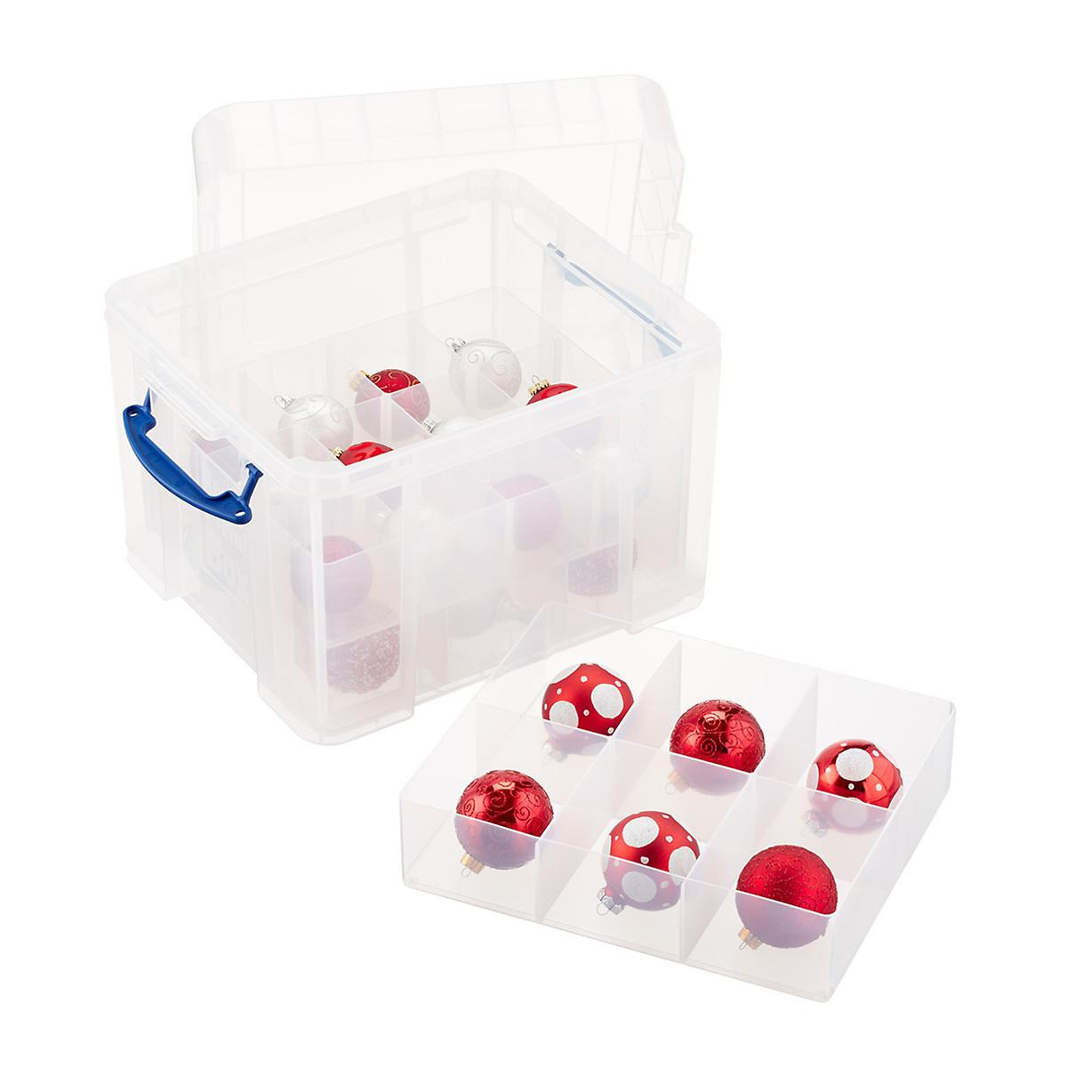 Multi-Compartment Ornament Storage Trays | The Container Store