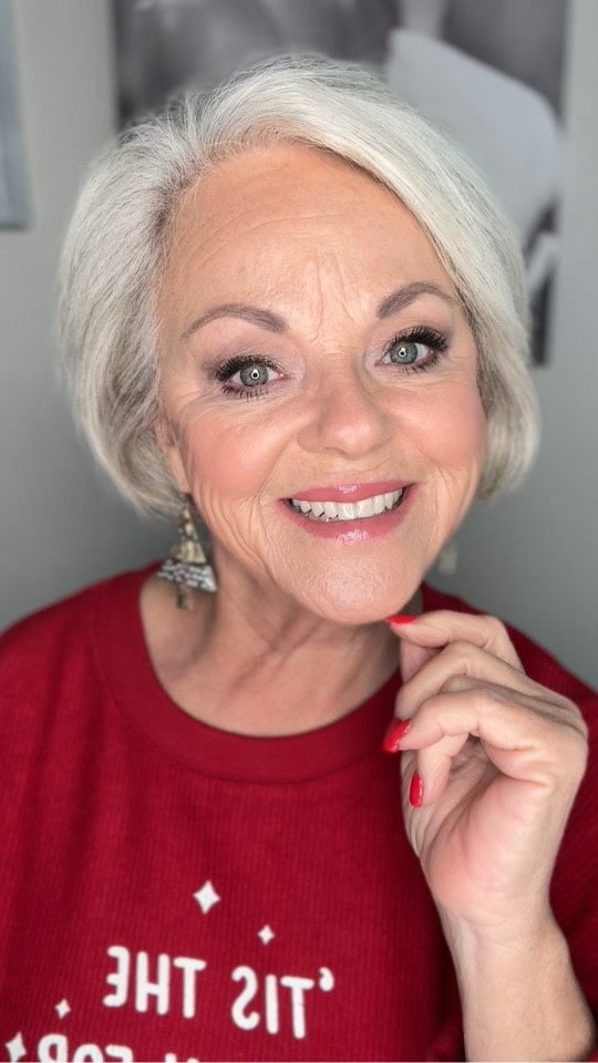 It’s 12 Days of Christmas Glam – Day 2! 🎄✨
Today I went full holiday glam with a soft smokey eye, bold red blush and my favorite nude lippy. Mature beauty can be festive, fun, and fabulous — and this affordable eyeshadow palette is another total win! What do you think of this look? 💄✨

#LTKOver40 #LTKBeauty #LTKHoliday