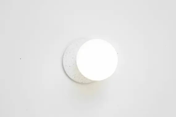 Lunar Sconce - Offset - White Mosaic | Etsy (US)