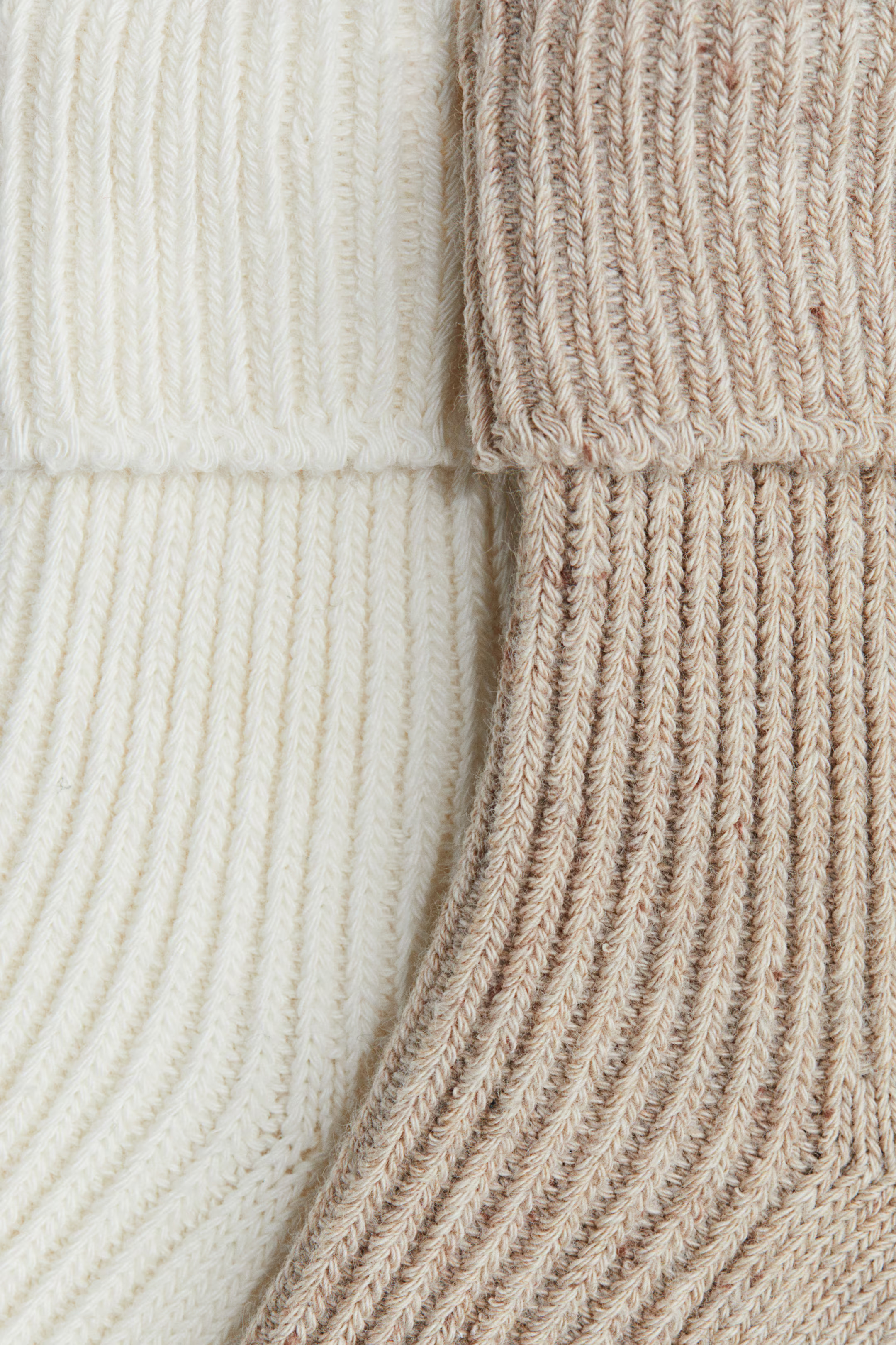 2-Pack Rib-Knit Socks | H&M (US + CA)