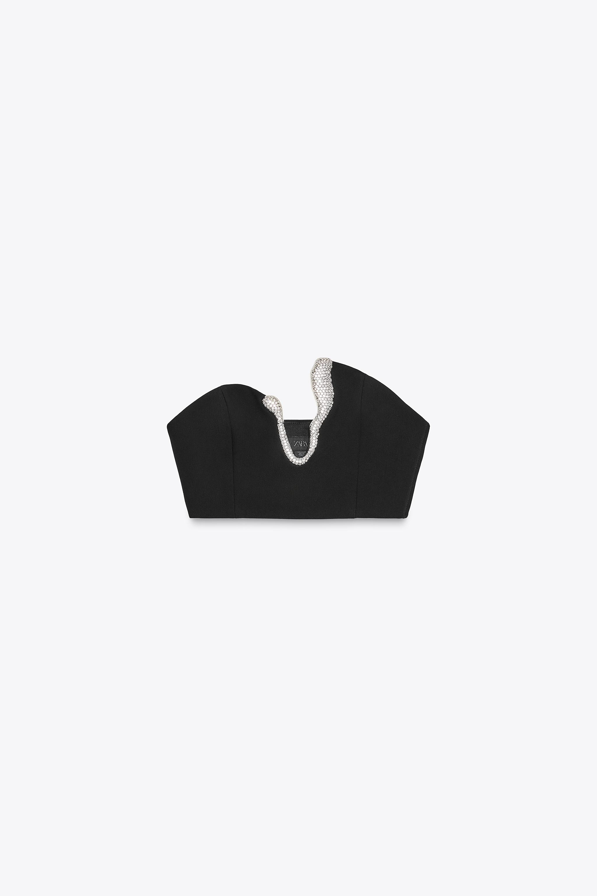 JEWEL DETAIL CROP TOP | Zara US