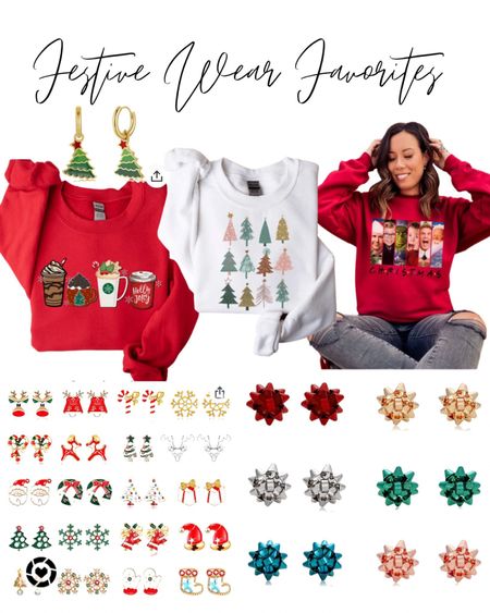 Christmas sweatshirt. Graphic Christmas sweatshirts. Christmas earrings. Festive Christmas clothes. #christmasgraphictee #christmassweatshirts #christmasshirts #graphicchristmastees

#LTKSeasonal #LTKfamily #LTKHoliday