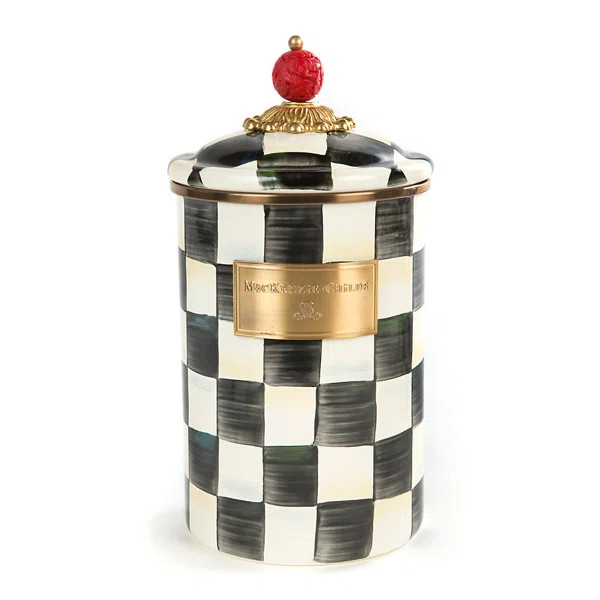 Courtly Check® Enamel Kitchen Canister | Wayfair North America