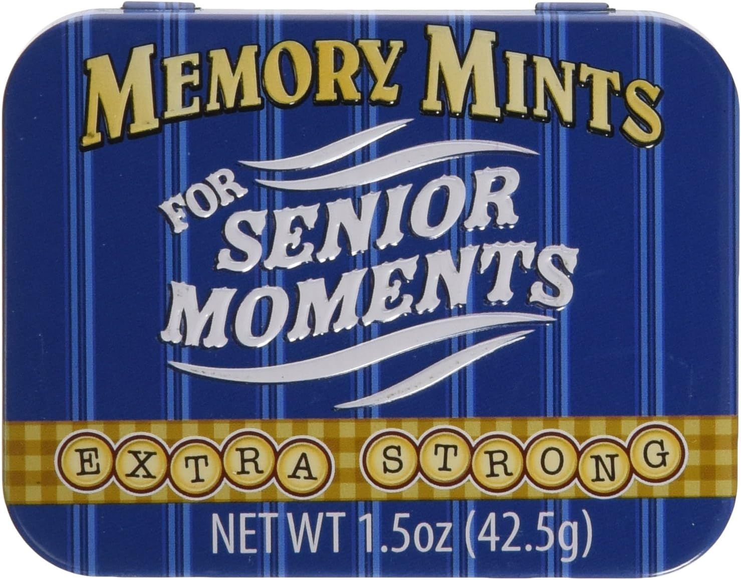 Boston America Gag Gifts Memory Mints, Sugar Candy for Senior Moments Fun Gag Tin | Amazon (US)