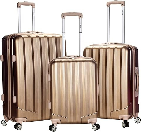 Rockland Santa Fe Hardside Spinner Wheel Luggage, Bronze, 3-Piece Set (20/24/28) | Amazon (US)