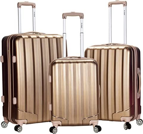 Rockland Santa Fe Hardside Spinner Wheel Luggage, Bronze, 3-Piece Set (20/24/28) | Amazon (US)