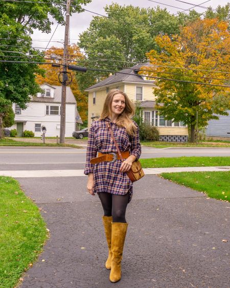 Favorite item in my closet right now are these boots — they’re fall-time perfection. Wearing a size 4 in the dress, which fits TTS. It’s currently
Sold out so I’m linking a similar piece from the same brand. 

#LTKSeasonal #LTKshoecrush #LTKitbag
