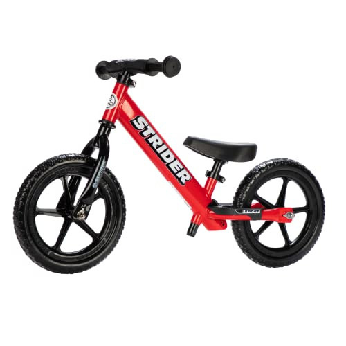 Strider 12” Sport Bike, Red - No Pedal Balance Bicycle for Kids 1 to 4 Years - Includes Safety Pad, Padded Seat, Mini Grips & Flat-Free Tires - Tool-Free Assembly & Adjustments | Amazon (US)
