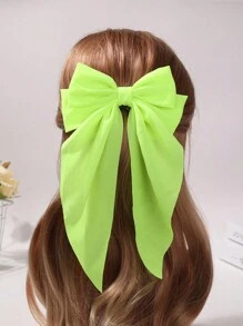 1pc Women's Small Hair Clip With Bowknot & Ribbon Design Details Cute | SHEIN