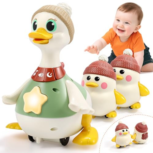 LUDILO Infant Baby Toys 6-12 Months: Musical Crawling Duck Toy Must Have 6 7 8 9 10 12 18 Month Old Baby Toy 6-12-18 Month Newborn Tummy Time Toys for 1 Year Old Boy Girl Gifts Stocking Stuffers | Amazon (US)