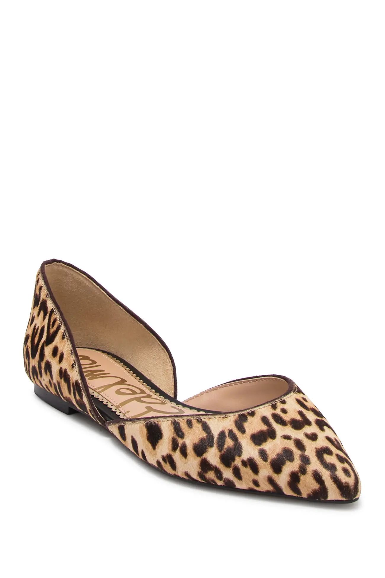 Sam Edelman | Rodney Genuine Dyed Calf Hair Leopard Print d'Orsay Flat | Nordstrom Rack | Nordstrom Rack