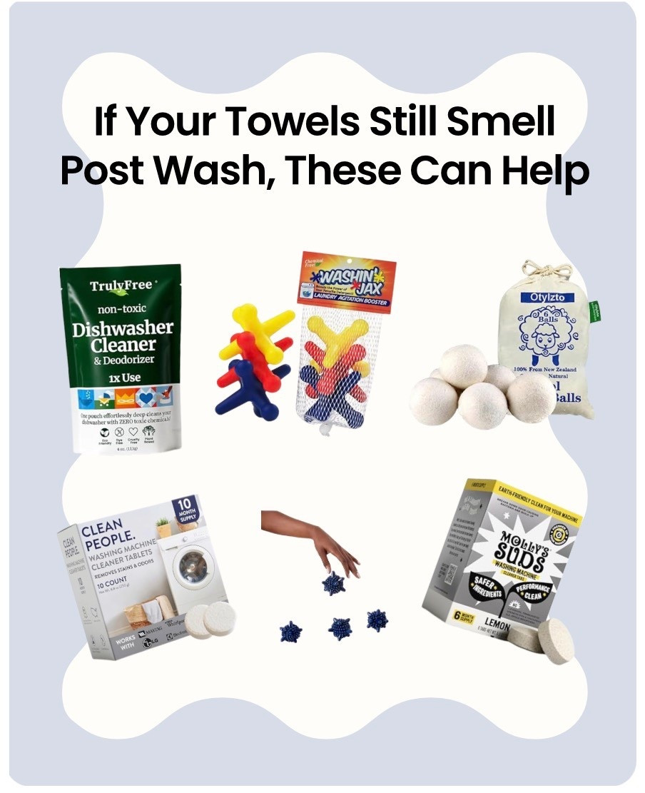 Laundry tools that help towels get cleaner and dry better. These upgrades improve agitation, remove detergent buildup, and prevent that damp towel smell.

#LTKSpringSale 

#LTKHome #LTKmomlife