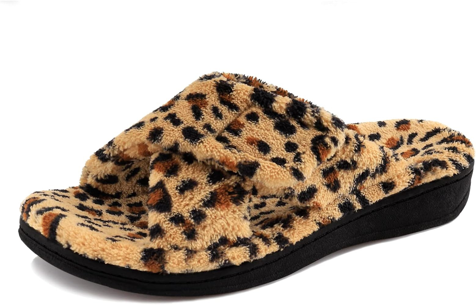 BCSTUDIO Women's Fuzzy House Slippers with Orthotic Arch Support | Amazon (US)