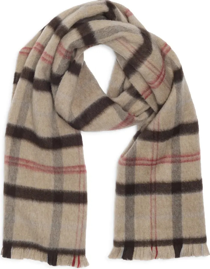 Nordstrom Exploded Plaid Merino Wool Scarf | Nordstrom | Nordstrom