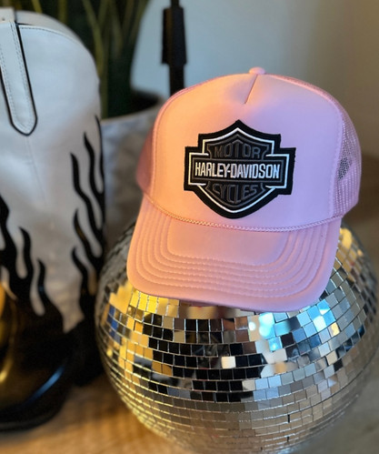 Moto Vintage Patch Trucker | Bubblegum | Slater Vintage